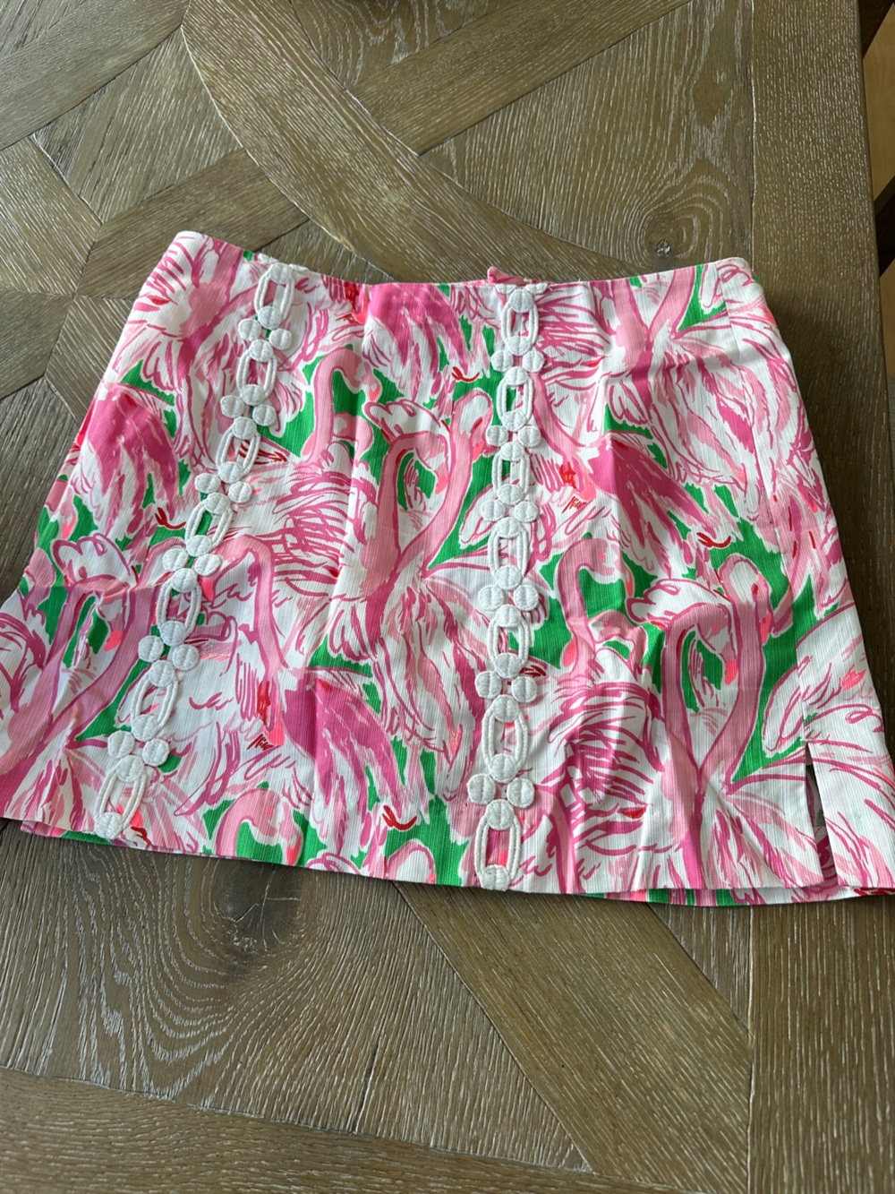 Lilly Pulitzer Pink, Green & White Floral Mini Skort